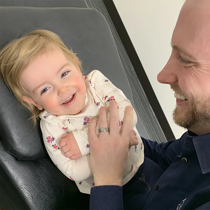 Chiropractor Lakeville MN Cody Rodewald With Daughter